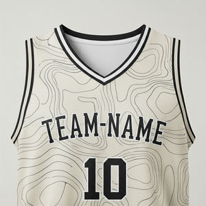 Ensembles d'uniformes de basketball personnalisés en polyester par sublimation, réversibles, respirants, grandes tailles, avec nom d'équipe appliqué, service OEM - Product Image 1