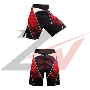 Benutzerdefiniertes Logo Vorderseitiger Druck MMA-Shorts Schnelltrocknend Wasserdicht Atmungsaktiv Elastischer Bund Mittelhoher Bund Kampfshorts OEM - Product Image 3