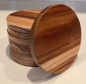 Wooden Round Coaster-Durable Handmade Classic Design for Kitchen Use <b>Drink</b> & Tea Cup Coaster - Product Image 5