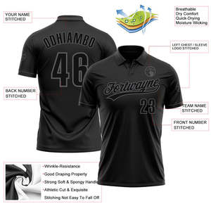 Polo de golf personnalisé par sublimation 100 % polyester, maillot d'équipe sportive, uniforme de club sur mesure, vente en gros OEM, vêtements de sport avec logo imprimé - Product Image 3