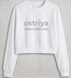 Sudadera Ostriya Intl 2026 al por Mayor, Ligera, para Otoño e Invierno, Cuello Alto, Color Azul Sólido, 100% Algodón, Estilo Urbano para Mujer - Product Image 6