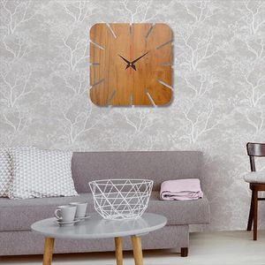 Premium Wooden <b>Wall</b> <b>Clock</b> Budget Friendly Elegant Decor <b>Clock</b> for Living Room <b>Bedroom</b> Office and Gift Use - Product Image 2
