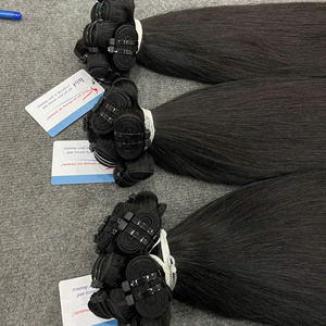 Extensiones de Cabello Humano Virgen 100% Vietnamita Crudo de Primera Calidad, Doble Trama, Listas para Enviar al por Mayor - Product Image 3