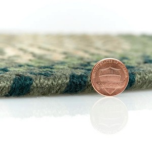 Oval Jute Braided Area Rug Abstract Pattern Farmhouse Style Living Room Rug Non-Slip Rubber Backing - Product Image 3