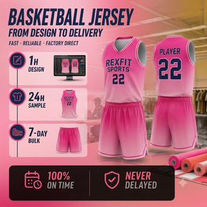 Vente en gros d'usine, maillots de basket-ball réversibles personnalisés Rexfit, ensembles de basket-ball respirants, uniformes de basket-ball personnalisés pour hommes - Product Image 1
