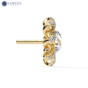 Diamant de laboratoire rond taille brillant pour boucles d'oreilles de fiançailles avec certificat IGI, bijoux de luxe pour femme - Product Image 3