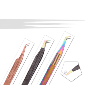Pince à cils personnalisée avec embouts en fibre Dernière conception Pince à extension de cils à prise facile Vente en gros Fabricant d'outils de beauté - Product Image 5