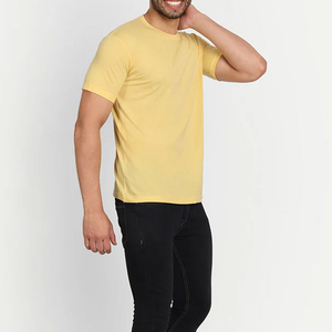 Custom Logo Men's T-Shirt 100% Cotton Knitted Breathable Quick Dry Solid Customized Color & Size High Quality Made in Pakistan - Product Image 6