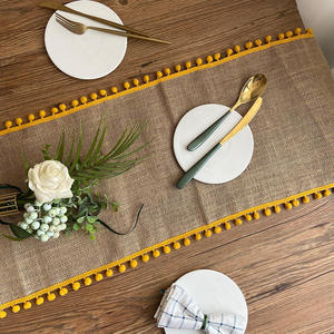 Rustic Style Jute <b>Table</b> <b>Runner</b> – Handmade Natural Fiber <b>Table</b> Cover for <b>Dining</b> Room and Wedding Decoration - Product Image 6