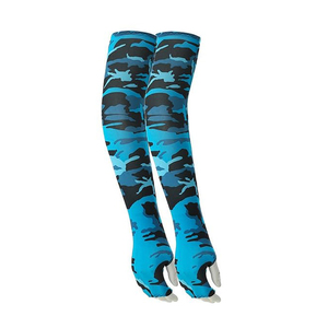 Red Black Gray Camouflage Print <b>Knee</b> <b>High</b> <b>Socks</b> Unisex Adult Spandex Polyester Quick Dry Sublimation Transfer Print - Product Image 3