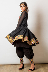 Unique Antique Afghan Kuchi Dress With <b>Green</b> Dupatta Handmade Mirror Work Traditional Embroidered Tribal Afghan Kuchi Dress - Product Image 4