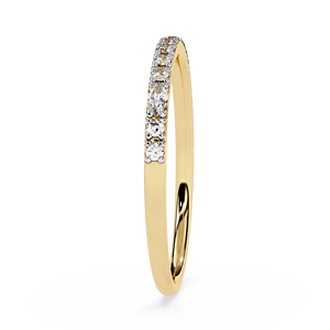 แหวนเพชรทรงมาร์คีส์ธรรมชาติทรงกลมเจียระไนแบบบริลเลียนท์ ทองคำแท้ 18K แหวนนิรันดร์แบบซ้อนได้สำหรับผู้หญิง เครื่องประดับชั้นดี - Product Image 3