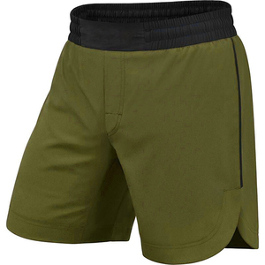 High Quality Best Breathable <b>Men's</b> Olive <b>Green</b> Quick Dry <b>Shorts</b> With Elastic Waist And Pockets Casual Sport Wear - Product Image 3