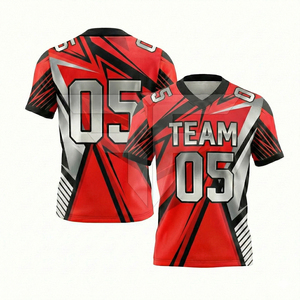 Uniforme de Fútbol Americano Personalizable - Tu Propio Diseño, Manga Corta, 100% Poliéster, Transpirable y de Secado Rápido - Product Image 3