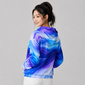 Latest Women's Sublimated <b>Hoodie</b> Durable Fabric Breathable Comfortable Fit Casual Wear Custom <b>Sublimation</b> <b>Hoodie</b> For Women - Product Image 4