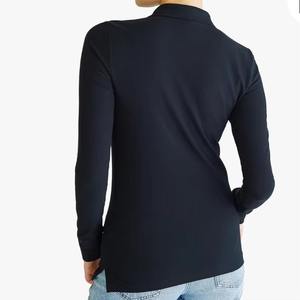 Camisetas de Golf y Tenis de Alto Rendimiento para Mujer, Manga Larga, Cuello Polo con Botones, Estilo Casual, Poliéster, con Logotipo - Product Image 6