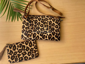 Sac à main en cuir de vache, combinaison, élégant, pour femmes, sacs à bandoulière avec même fourrure, pochette, nouvelle collection - Product Image 5