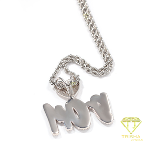 Luxury Iced Out Custom <b>Name</b> Pendant Necklace Sweetheart Heart Design Rhinestone Personalized Hip Hop Jewelry Fashion Cuban <b>Chain</b> - Product Image 6