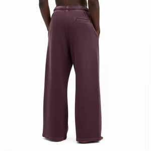 Jogger ample vintage en toile 100 % coton épais, écologique, brodé, délavé à l'acide, de haute qualité, avec cordon de serrage - Product Image 2