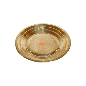 Plateau de service en métal doré de qualité supérieure, en forme de fleur, fait main, poli, décoratif pour mariage, pour la décoration de table. - Product Image 4