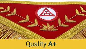 Tablier Maçonnique Personnalisé Brodé à la Main de Haute Qualité pour Ancien Maître, avec Motifs Espoir, Foi et Charité, pour Adultes Unisexe - Product Image 3