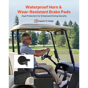 Kit Luci per Golf Cart 12 Volt Omologato per Strada con Fari LED, Luci Posteriori, Indicatori di Direzione e Interruttore di Emergenza con Cablaggio - Product Image 5