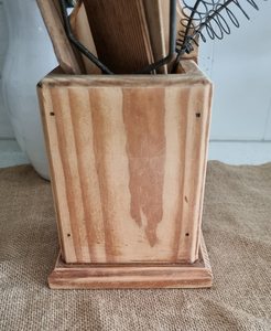 Vintage wooden utensils holder - Product Image 4