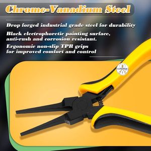 คีมปากแบนขนาดเล็ก SPEEDWOX 14 ซม. คีมปากแบนขนาดเล็กพร้อมปากคีบเรียบสำหรับงานประดิษฐ์เครื่องประดับ - Product Image 3