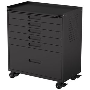 Carrello Portautensili da 87 cm con 6 Cassetti, Armadietto Mobile da Garage Resistente, Design con Tutti i Cassetti per Piccoli Oggetti, Supporto OEM - Product Image 3