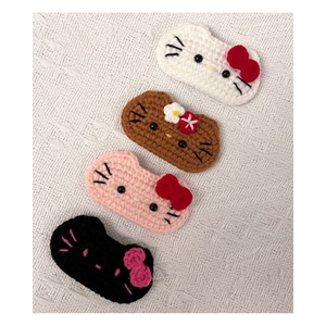 <b>Beginner</b> Kids <b>Knitting</b> Hair Clip Kit Soft Acrylic Yarn Floral Pattern DIY <b>Set</b> Assorted Colors 3-14 Years 99 Gold Data - Product Image 1
