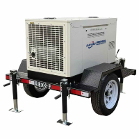 Groupes électrogènes silencieux à essence et GPL sur remorque 5kVA 8kVA 10kVA 15kVA 25kVA, double fréquence 50/60Hz, faible bruit, pour extérieur