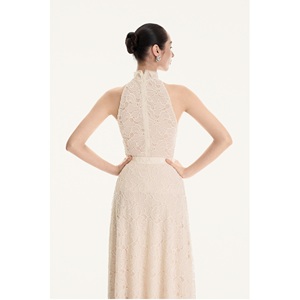 Nuevos Artículos de Moda, Faldas para Chicas, Falda Midi ELARA, Antiarrugas, Largo hasta el Tobillo, Beige, para Todas las Temporadas, Suministro ODM, Faldas para Mujer - Product Image 1