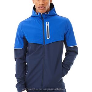 เสื้อแจ็กเก็ตกันลมน้ำหนักเบาสำหรับผู้ชายเสื้อแจ็คเก็ตผ้าฝ้ายระบายอากาศลายทางออกแบบโลโก้ได้ตามต้องการ - Product Image 4