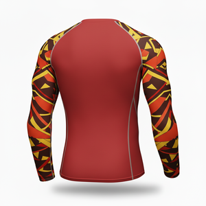 BJJ Sublimated Polyester/Spandex Long Sleeve Rashguard <b>Compression</b> <b>Shirt</b> Adults UV Sun Protection New Style MMA <b>Shirt</b> - Product Image 4