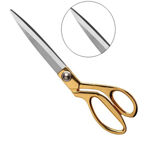 Ciseaux de tailleur élégants en acier inoxydable de qualité industrielle dorés, style 2026, disponibles pour la découpe DIY au Pakistan – En promotion - Product Image 6