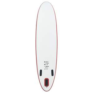 Ensemble de planche à pagaie gonflable rouge et blanc, accessoire de planche de surf SUP - Product Image 4