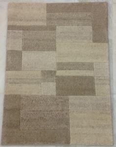 Premium Indo-népalais moderne ethnique décor à la maison tapis en coton noué à la main bleu et blanc texturé ensemble - Product Image 2