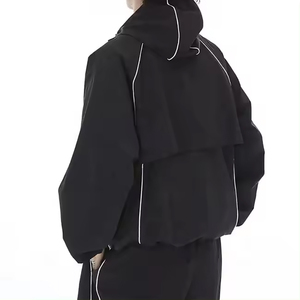 Ensemble de veste coupe-vent et imperméable personnalisée pour homme, avec fermeture éclair, camouflage réfléchissant, pour activités de plein air - Product Image 3