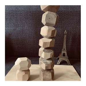 Creative wooden handicraft Tumi Ishi Rock stack set for home decor and styling ideas - Product Image 1