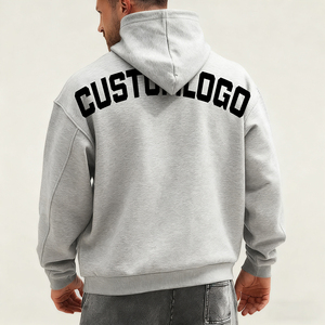Sweat à capuche streetwear pour homme, impression de logo personnalisé, broderie, polaire polyester, pull respirant, OEM ODM, vente en gros, vêtements d'automne - Product Image 5