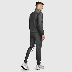 Custom Hooded Solid Sports Cotton Tracksuit For Men Quick Dry Breathable Fabric Oem Manufacturer - Product Image 4