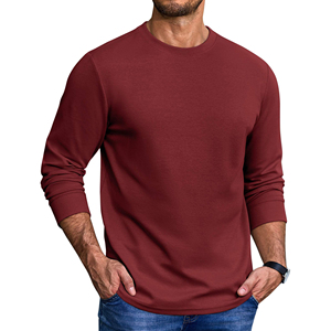 Camiseta de Manga Larga para Hombre, Cuello Redondo, Algodón Premium, Estilo Casual Básico, Cómoda y Moderna, Precio Personalizado - Product Image 3
