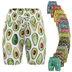 Shorts de sport personnalisés pour femmes, imprimés tendance, respirants, extensibles, pour le yoga, la compression et l'entraînement - Product Image 1