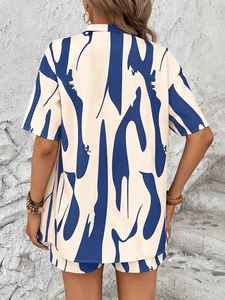 Ensemble été femme 100% coton, haut respirant double couche et short assorti, idéal pour les voyages, meilleur prix - Product Image 6