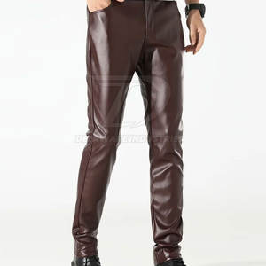 Pantalones de Cuero para Hombre, Elegantes, Transpirables, Suaves, Duraderos, Cómodos, Ideales para Actividades al Aire Libre y Uso Diario - Product Image 4