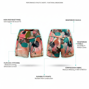 Shorts de sport confortables à compression pour femmes, sans coutures, pour musculation et bodybuilding, effet ventre plat, push-up, OEM ODM - Product Image 2