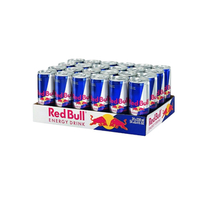 Red Bull Original 24x250ml Canettes 0g Matière Grasse 0g Protéines Pour un Profil Énergétique Propre Idéal pour les Chaînes de Magasins et les Supermarchés - Product Image 1