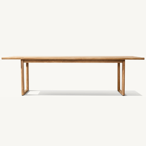 Mesa de Jardín Rectangular Moderna Hecha de Madera de Teca Sólida, Muebles Duraderos para Exteriores para Uso en Villas y Hoteles - Product Image 6