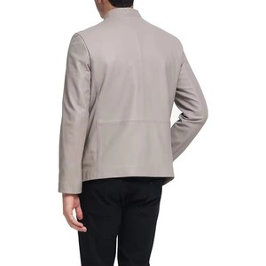 Professional <b>Mens</b> Genuine <b>Leather</b> <b>Jacket</b> Real <b>Sheepskin</b> Biker Coat Motorcycle Outerwear Slim Fit Casual Winter Thermal Wear - Product Image 3