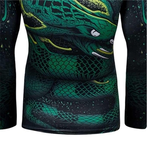 เสื้อรัดกล้ามเนื้อสำหรับผู้ชายสำหรับกีฬา Jiu Jitsu แบบอ่อนโยนและแข็งแรง-แขนยาว-สำหรับฝึกซ้อม BJJ ยิม MMA ฟิตเนส ลายสไปเดอร์แมน ป้องกันรังสียูวี ผลิตจากผ้าสแปนเด็กซ์/โพลีเอสเตอร์ น้ำหนัก 220 กรัม - Product Image 3